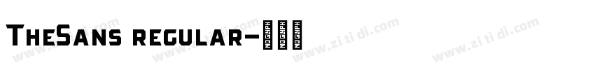TheSans regular字体转换 TheSans regular字体转换